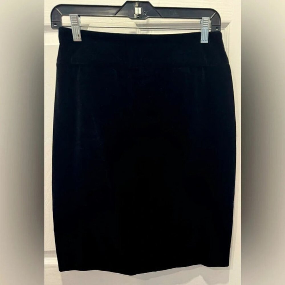 Vintage Byblos  made in italy velvet mini pencil skirt black eu 46 US 10
